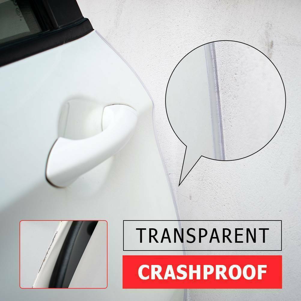 16ft Car Door Edge Trim Molding Guard Scratch Protector Clear Strip Decor Rubber