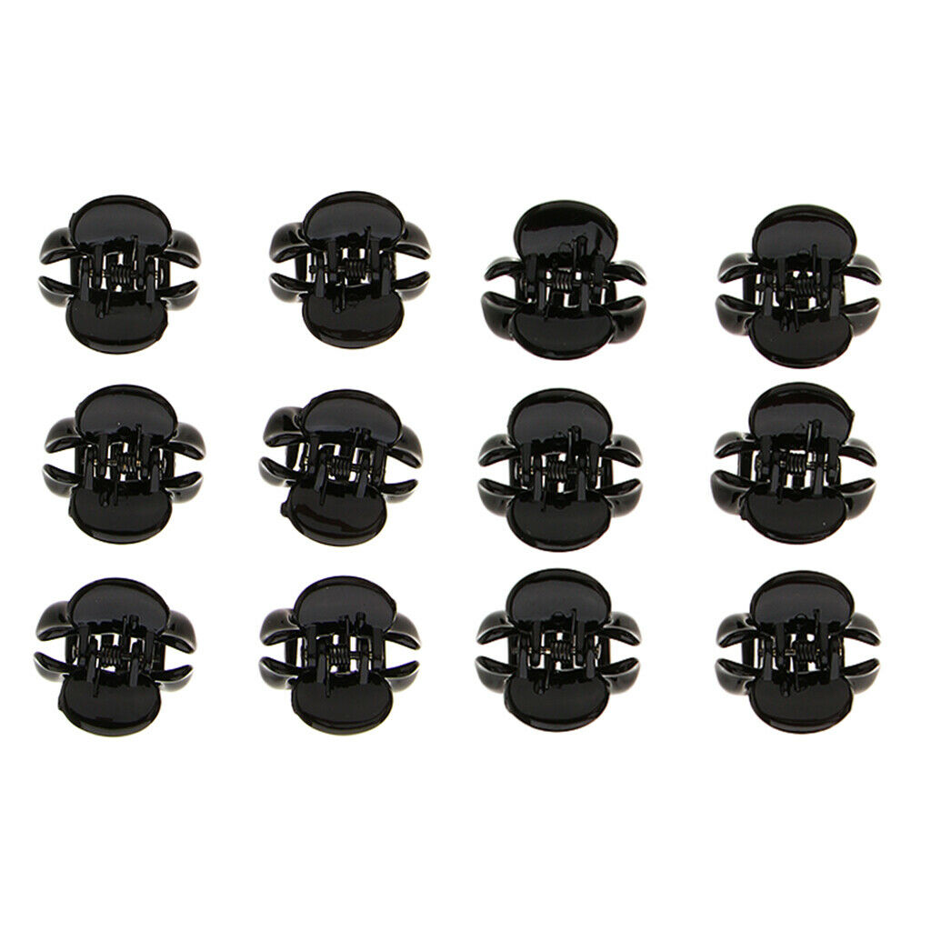 24 Pieces Plastic Small Mini Hair Claw Clips Clamps Jaw for Girls Women