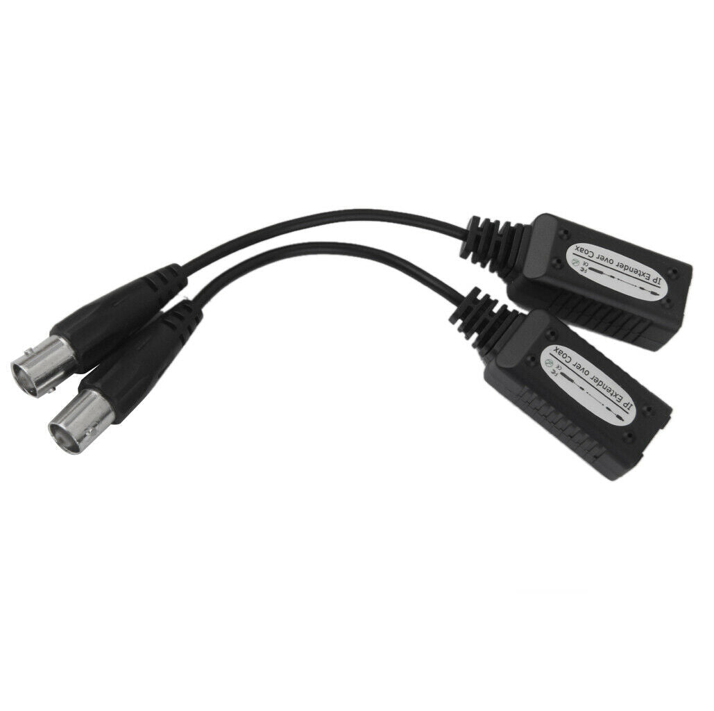 1 Pair CCTV BNC IP Extender Over Coax Balun Transceiver to CAT5e 6 1-CH RJ45 .