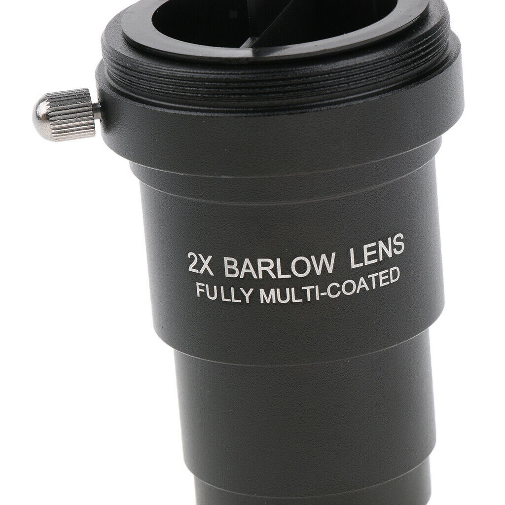 .25 inch 2x Barlow Lens Metal&M42x0.75 Thread for Telescopes Eyepiece
