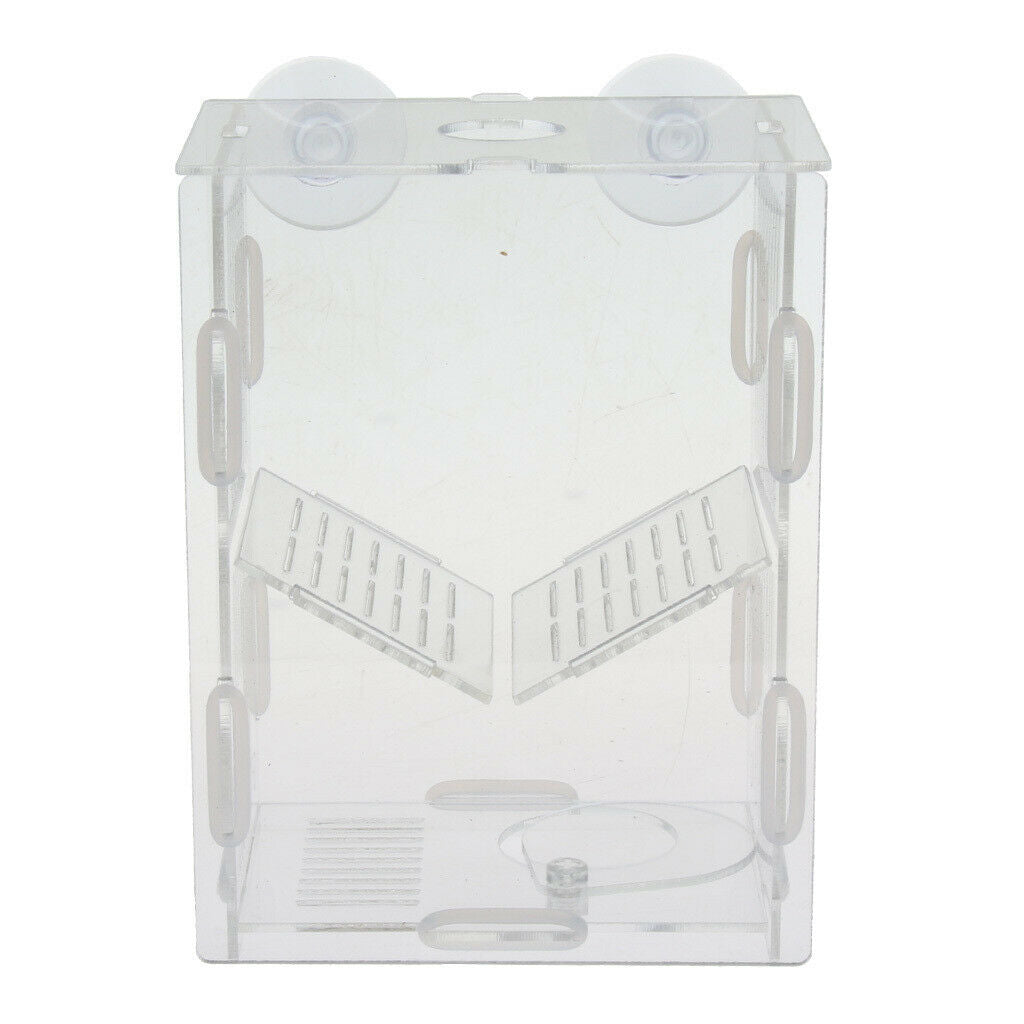 Clear Fish Breeding Box Acrylic Aquarium Breeder Box Double Guppies Hatching