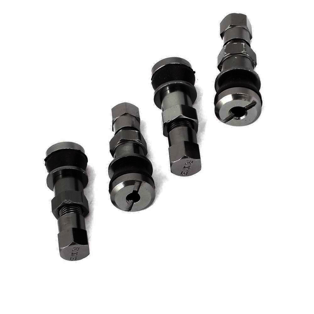 4x Aluminum Bolt-in Car Motorcycle Tubeless Wheel Tire Valve Stem With Dust Cap