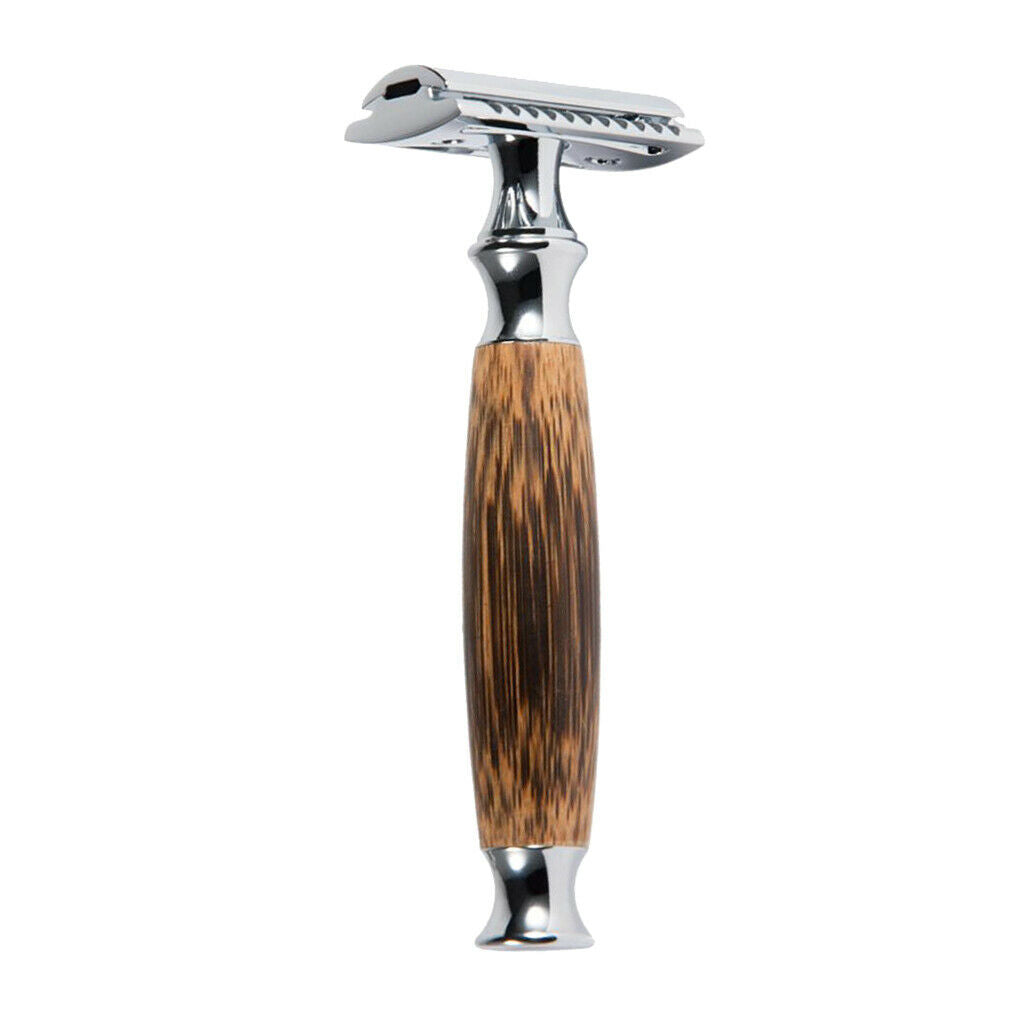 Bamboo Handle Manual Double Edge Shaving Safety Razors Shaver Daily Shaving