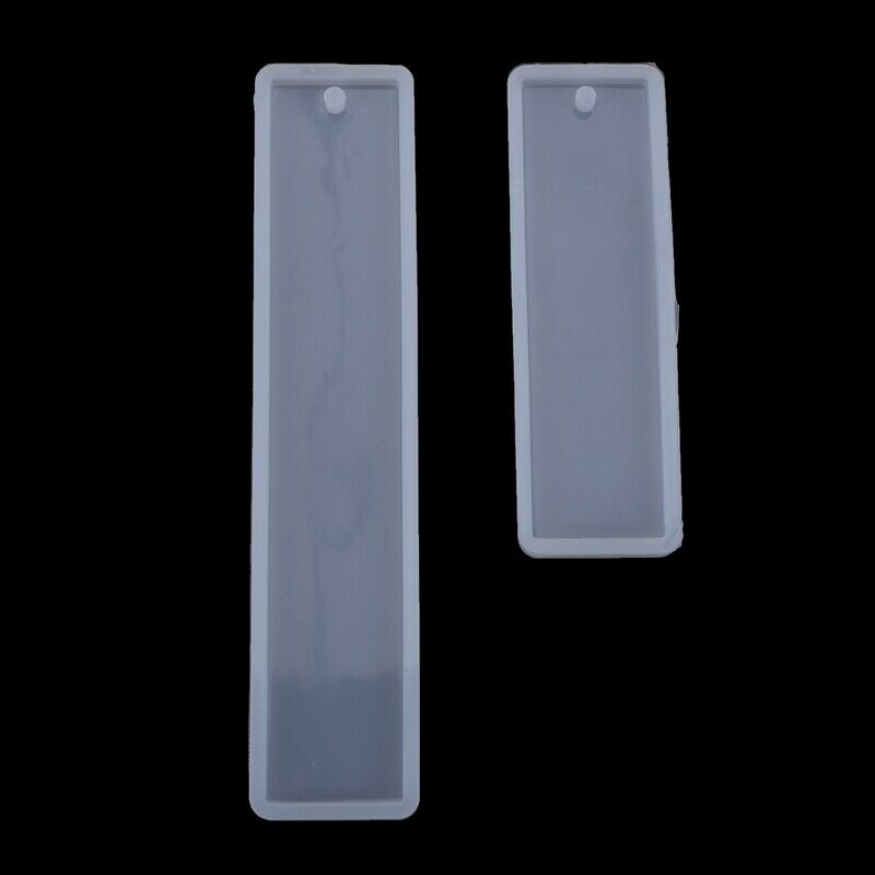2 Pcs/Set Rectangle Silicone Bookmark Mold, DIY Bookmark Mould Making Epoxy ReE5