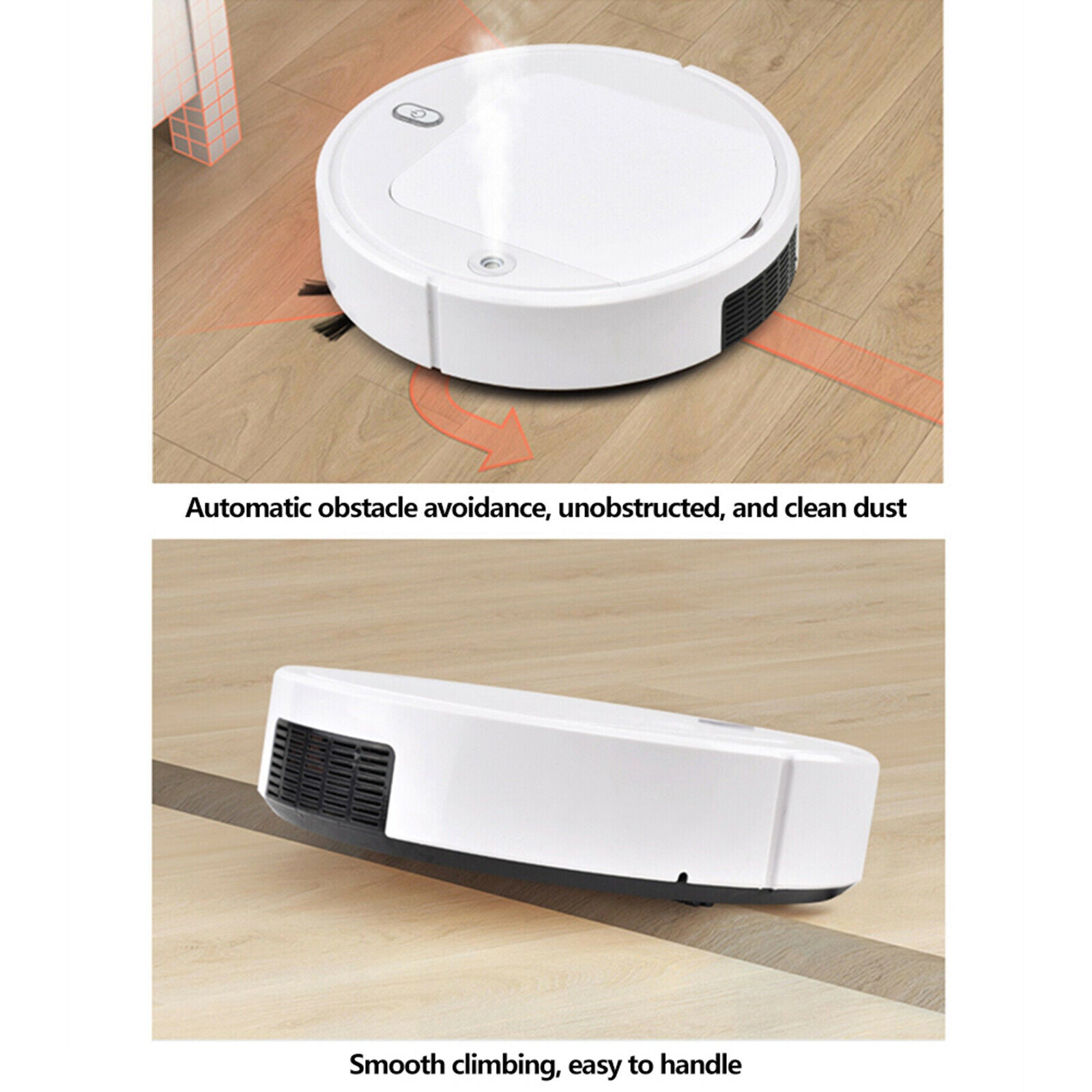 Robot Vacuum Cleaner,Automatic Smart Sweeping Cleaning Robot Sweeper,4500Pa @