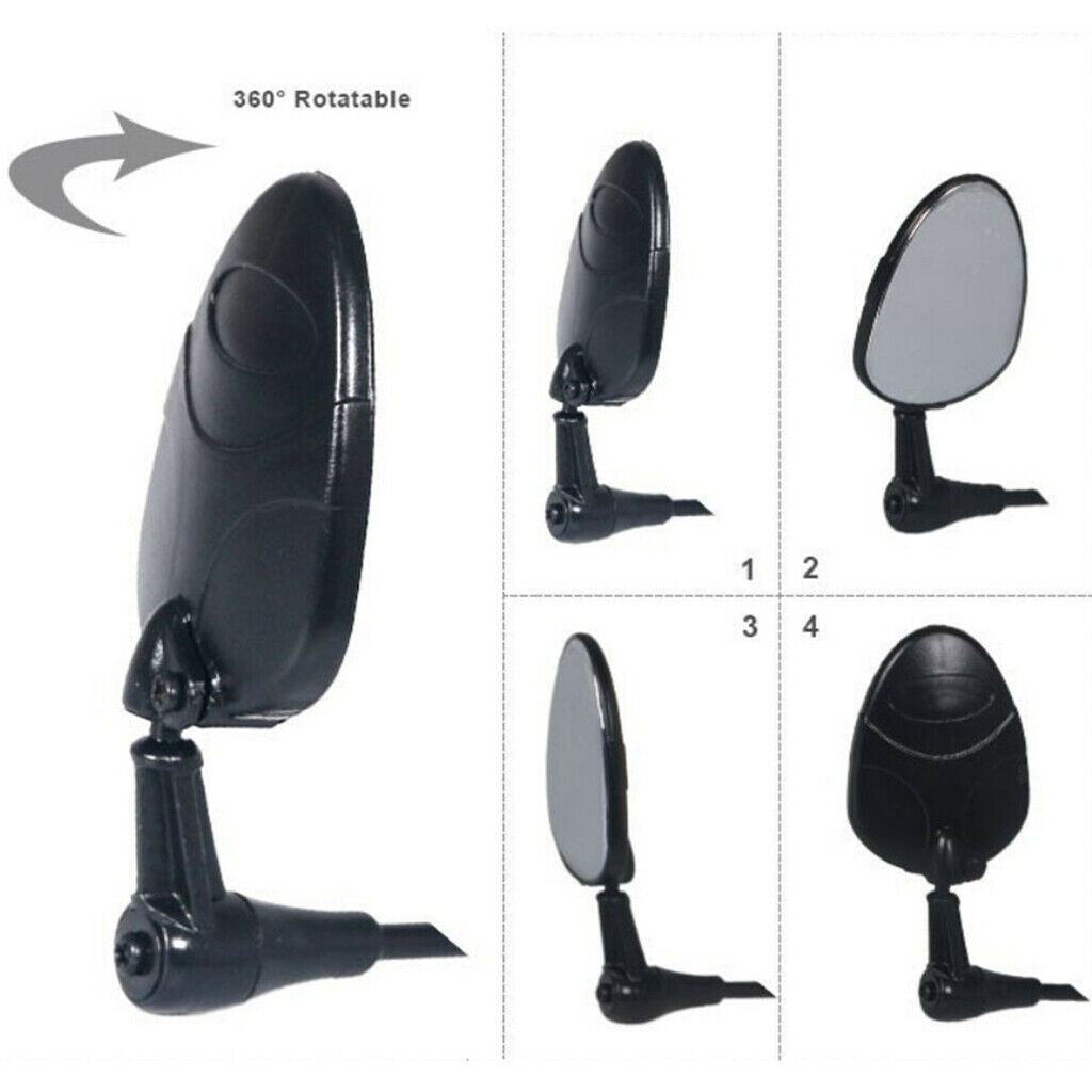 2x Bike Rear View Helmet Mirror Safety  Cycle Rearview Mirror