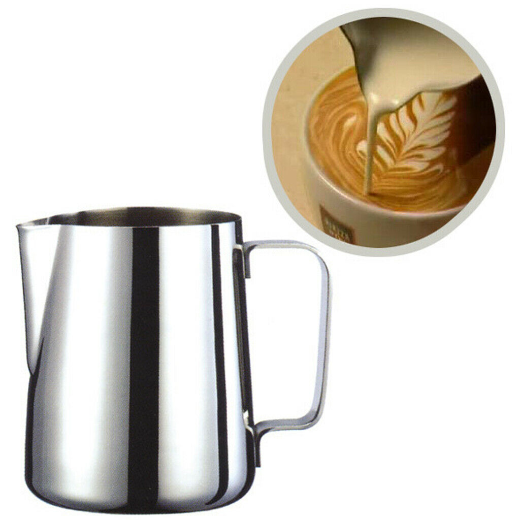 1 Set of Frothing Milk Jug Garland Cup Thermometer