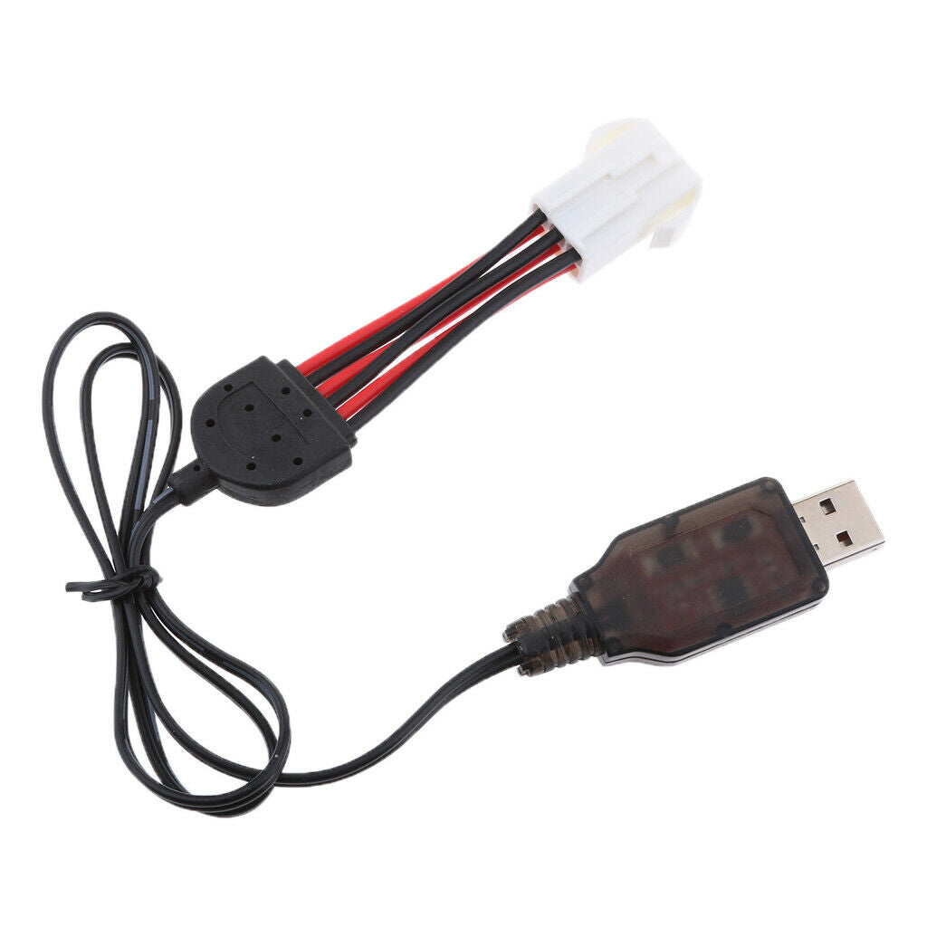 3 Pcs. LiPo Battery USB Charger Charging Cable Accessories for 1/12 Scale RC Car