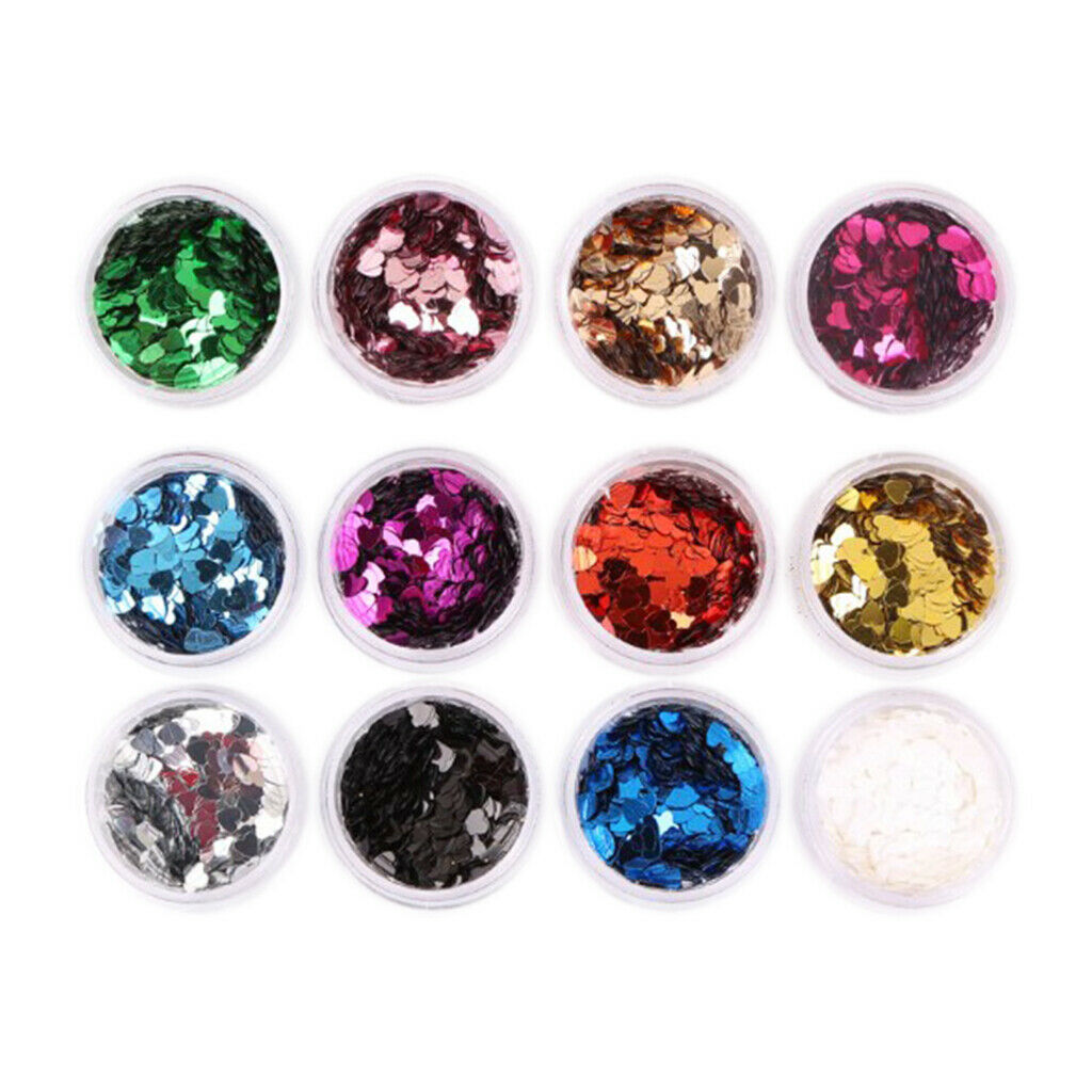 60Pcs Beautiful Nail Sequins Long Lasting Nail Art Manicure DIY Decoration