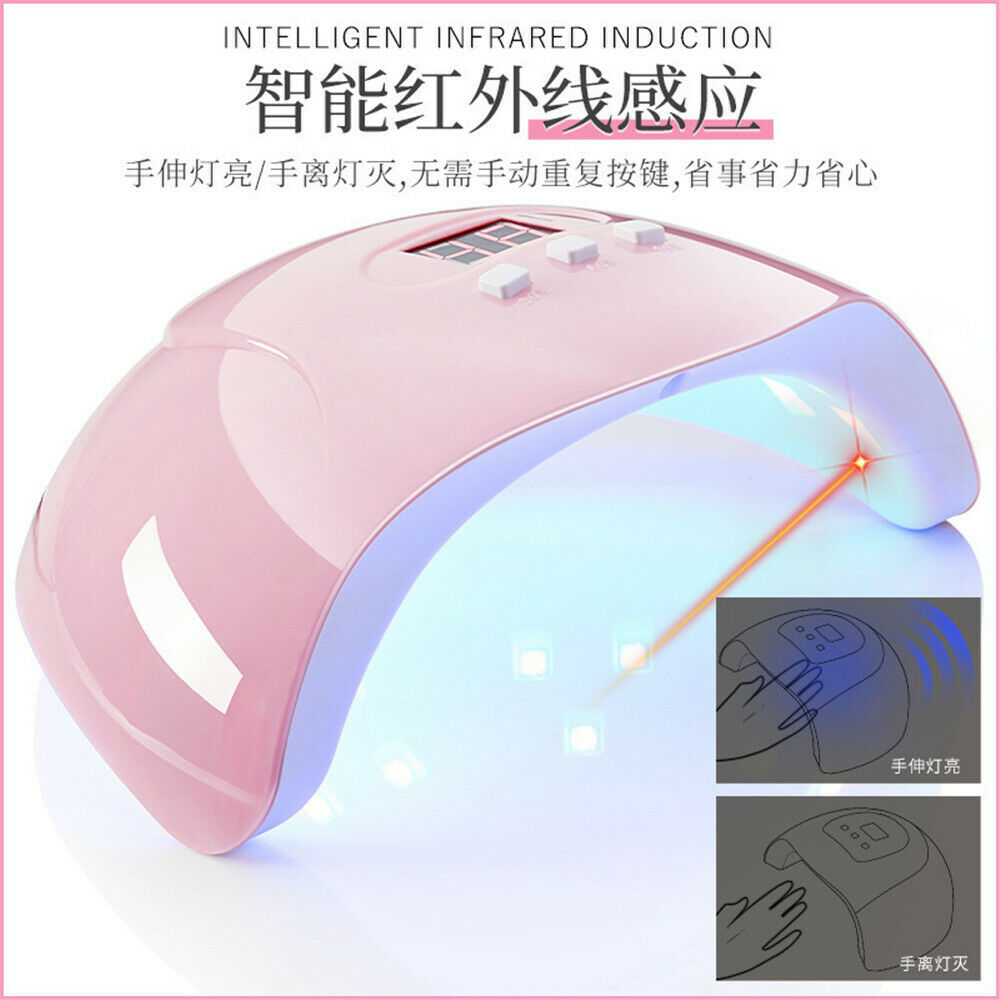 1x2021 Professional USB LED UV Nail Dryer Gel Polish Lamp Salon Manicure 54W Hot