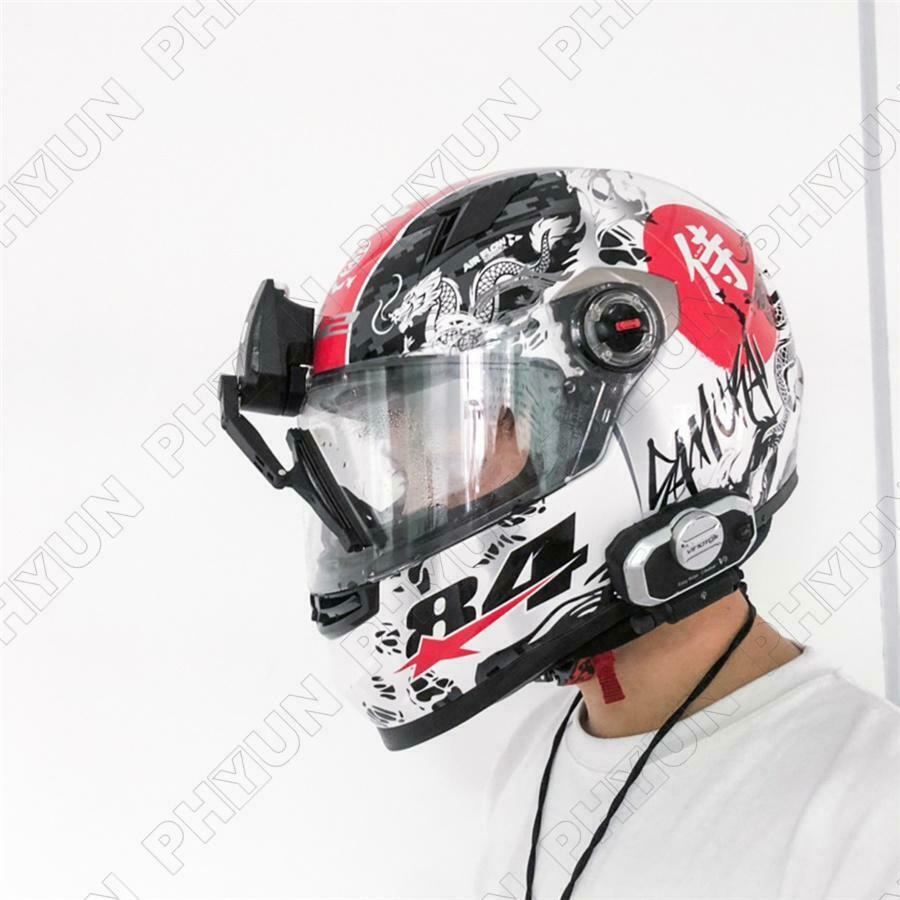 1x Black Universal Motorcycle Helmet Wiper Lightweight Durable Electric Wiper