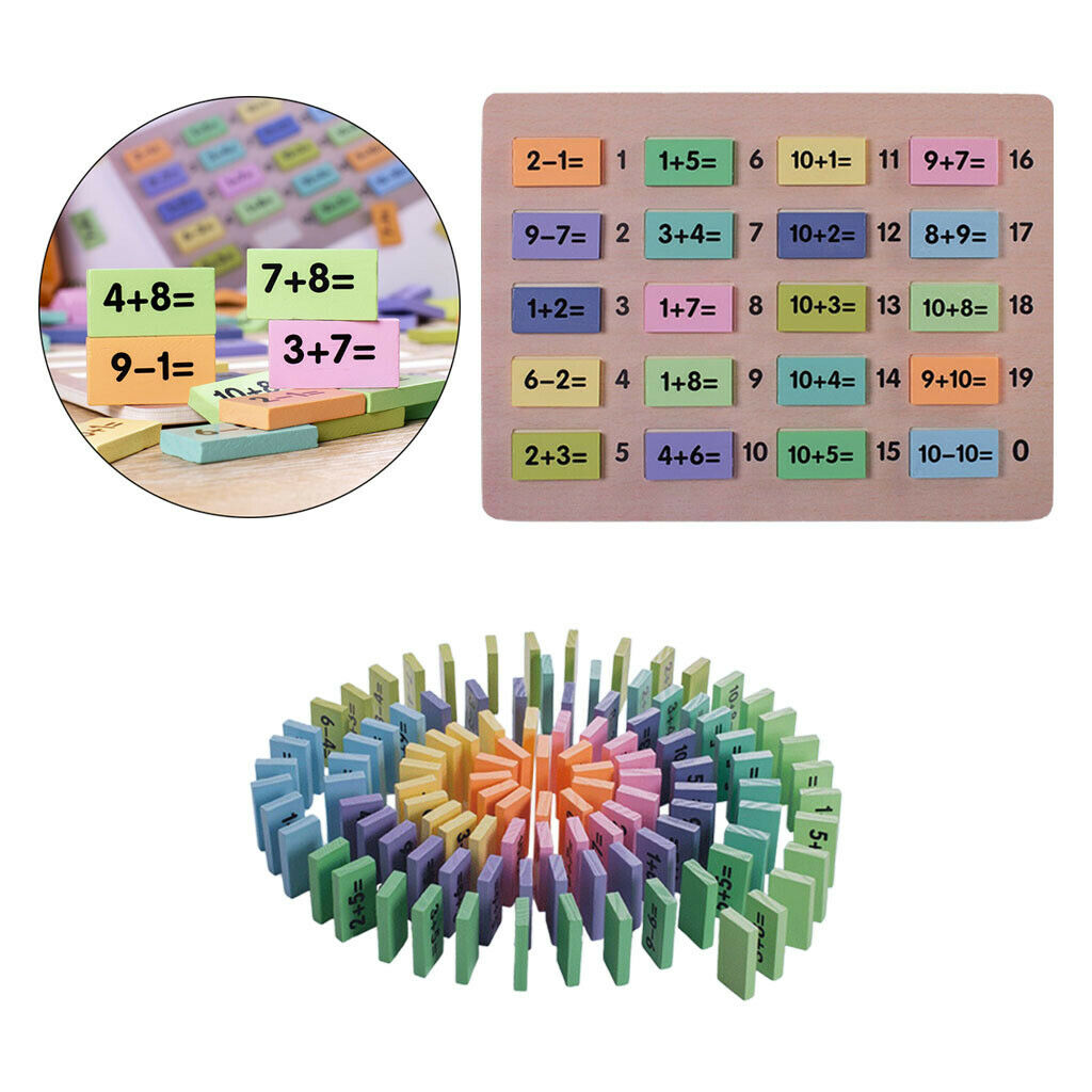 Mathematics Educational Math Toys Children Number Dominos Game Funny Gifts