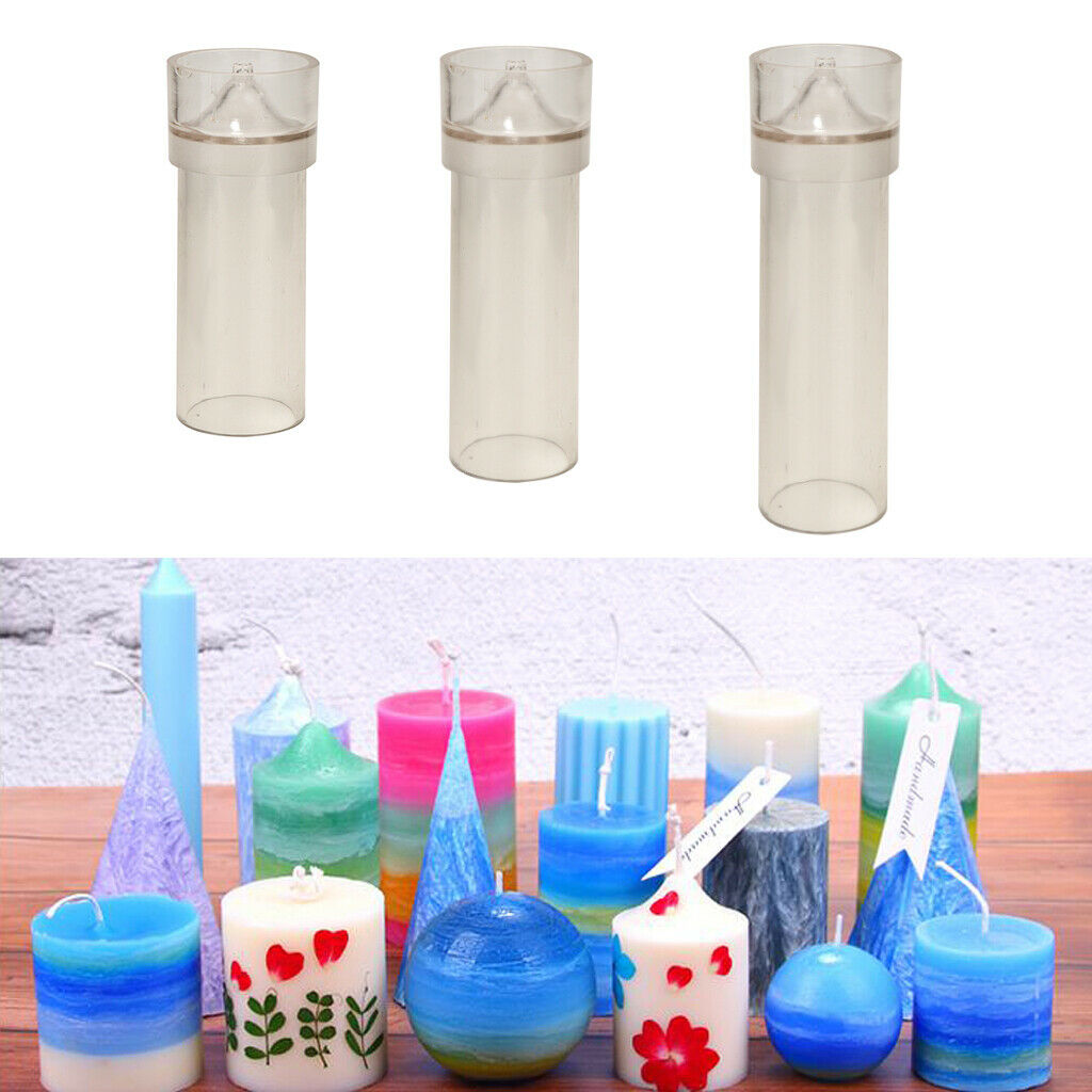 3pcs Candle Molds for Making Candles From Plastic Pillar Candle
