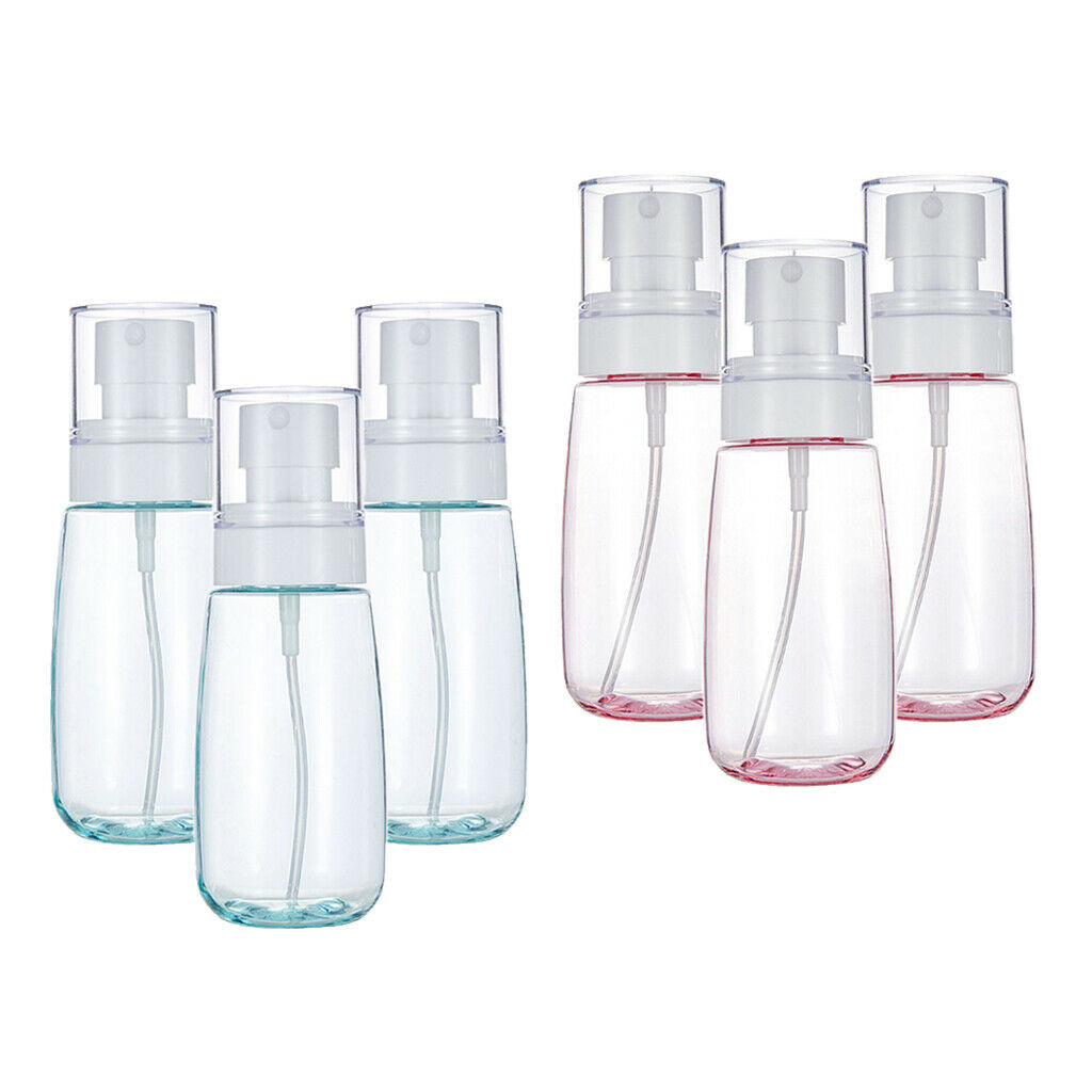 6Pcs 80ml Empty Makeup Pump Sprayer Dispenser Portable for Skincare Toiletry