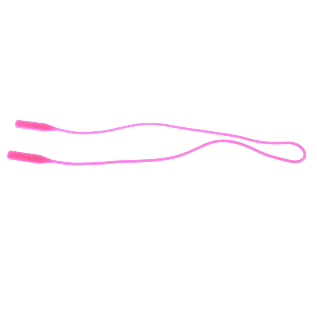 2pcs Adjustable Silicone Eyeglasses Rope Chains Sunglasses Lanyard String Holder