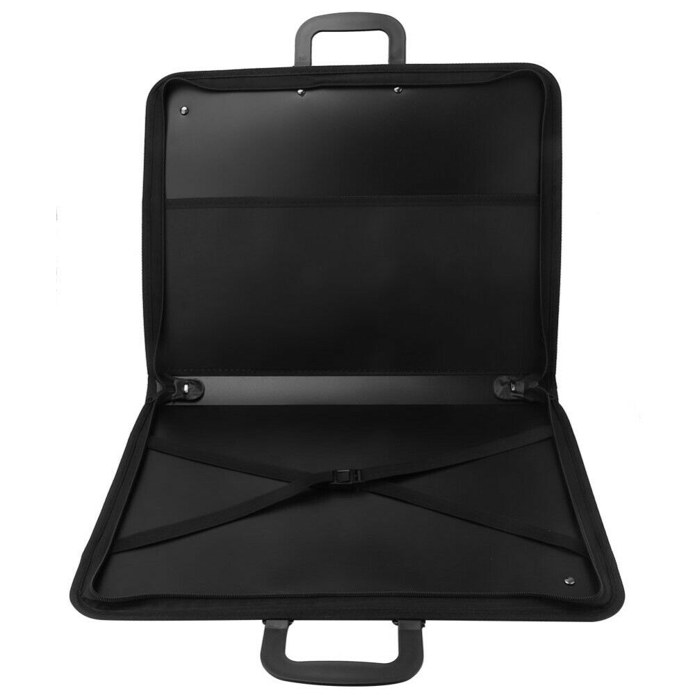 Black PVC Portable Drawing Sketch Zip Bag For A3 Art/Drawing Board