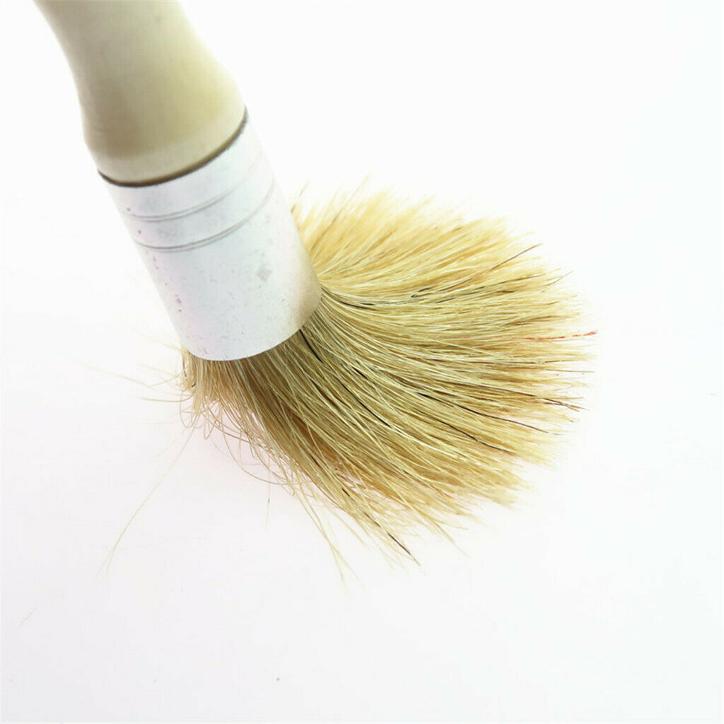 3.8cm Chalk Oil Painting Brush Wooden Handle Paint Brush Tools Round Bristle