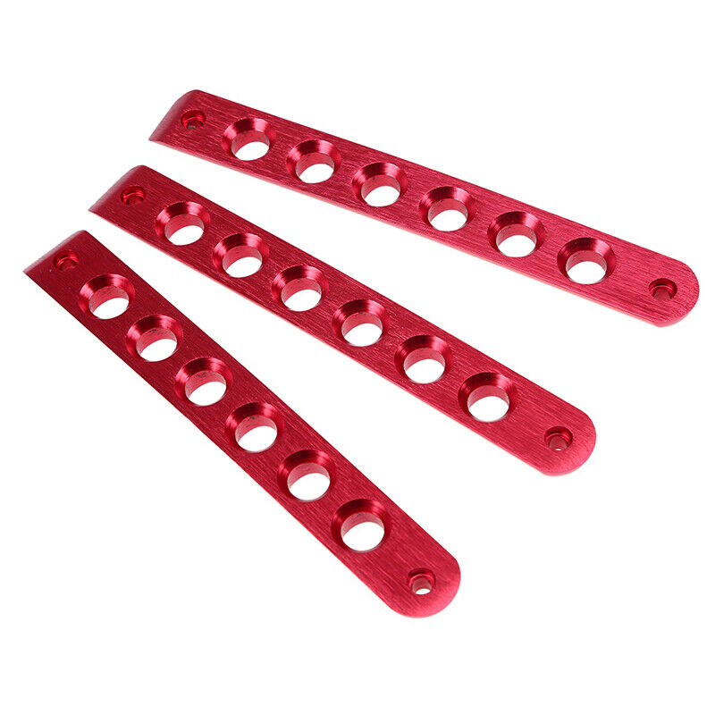 3Pcs Red Aluminum Door Grab Handle Cover Trim Fit Jeep Wrangler JK 2007-2018