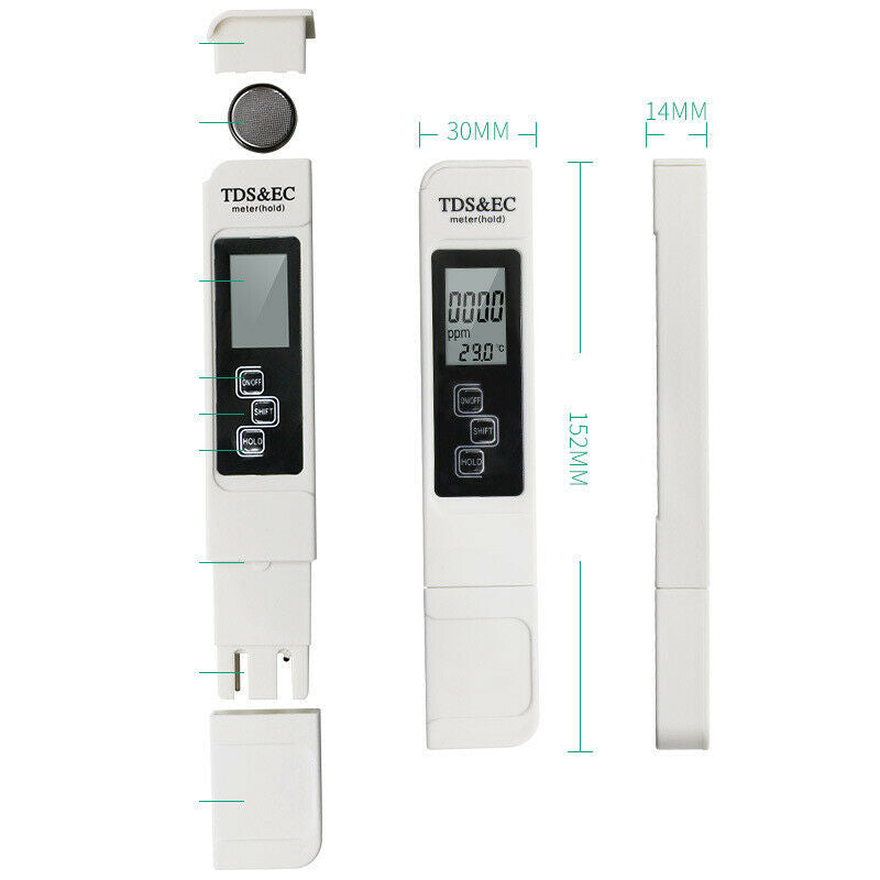 Digital TDS3 TEMP PPM TDS Meter Tester Filter Pen Water H2o Quality Purity Stick