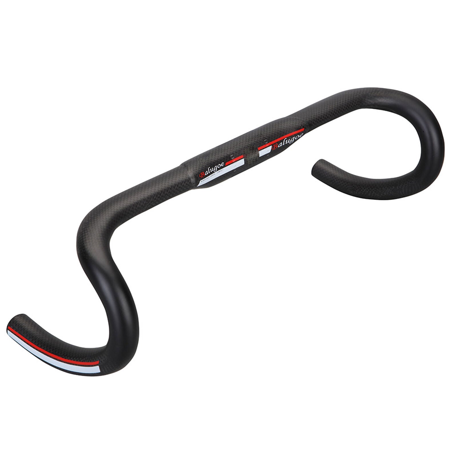 Black BALUGOE Bicycle Handlebars Pressure Resistance Anti-Shock Carbon Fiber
