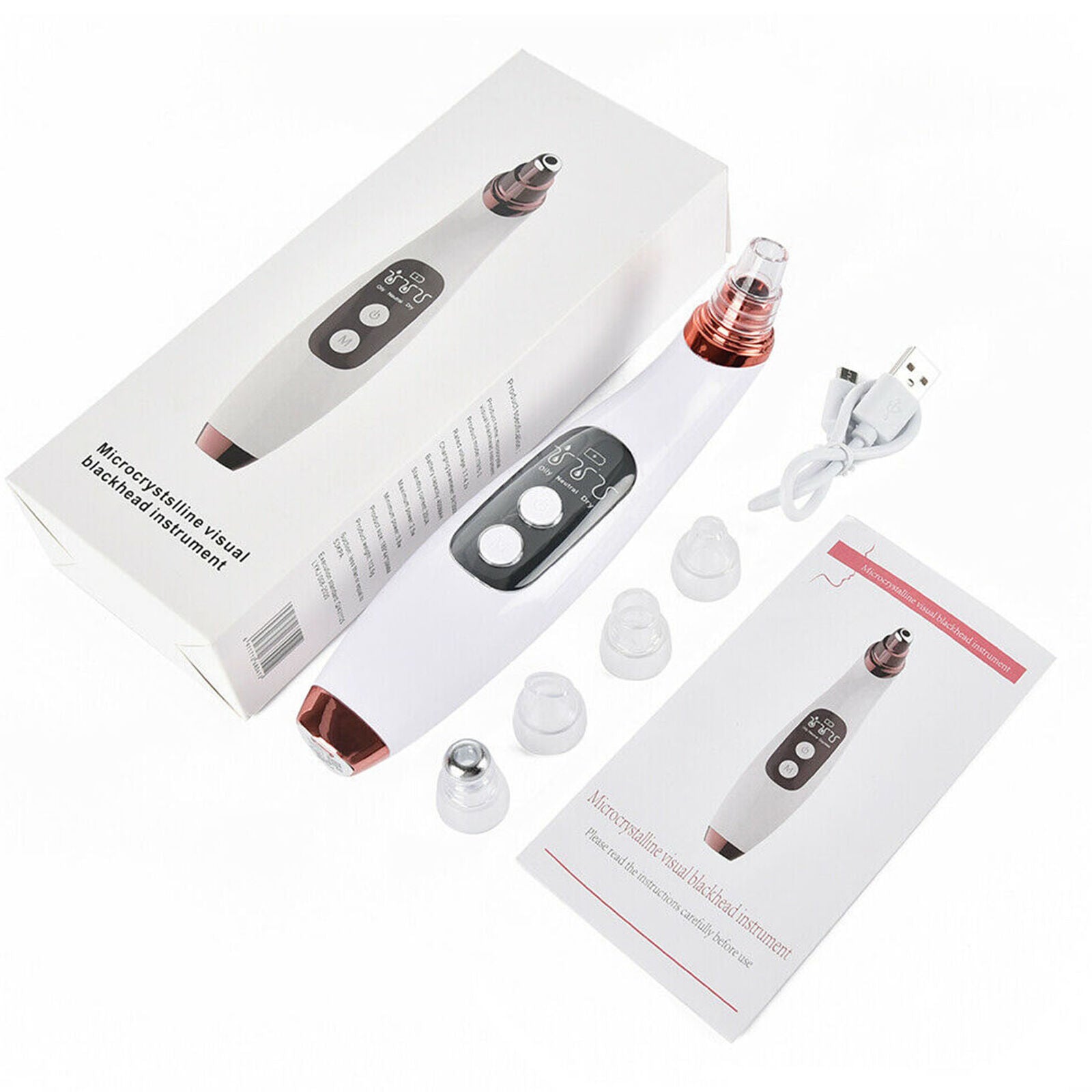 Electric Skin Pore Blackhead Cleaner Remover Vacuum Acne Cleanser With HD Camera