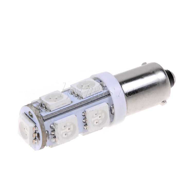 Bright RED and White 12v LED Instrument Panel BA9S 5050 9SMD