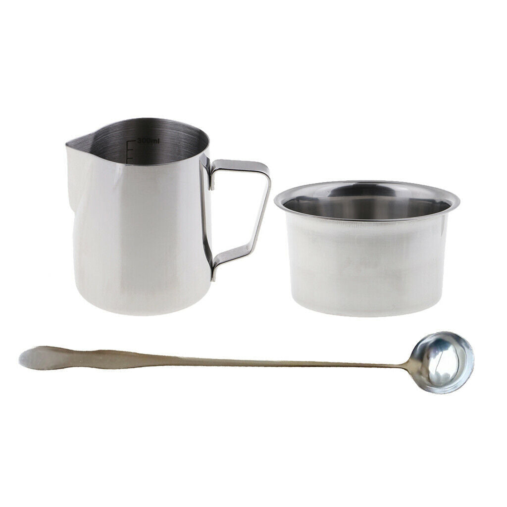 3pcs / set   Candle   Wax   Melting   Pouring   Pitcher   Pot   Double   Boiler