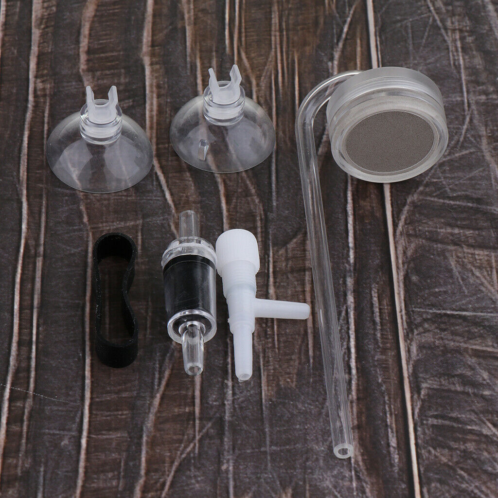 Aquarium Acrylic CO2 Diffuser Carbon Dioxide Atomizer Reactor Round Bottom L