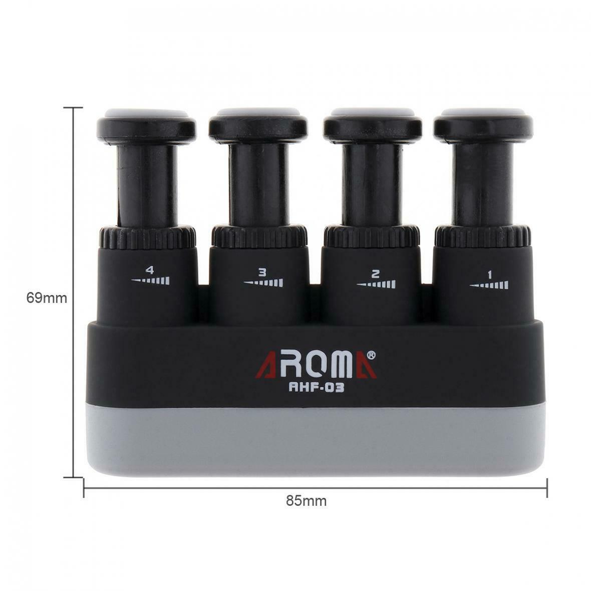 Guitar Bass Piano Players Hand Finger Exerciser Medium Tension Black Color Hand