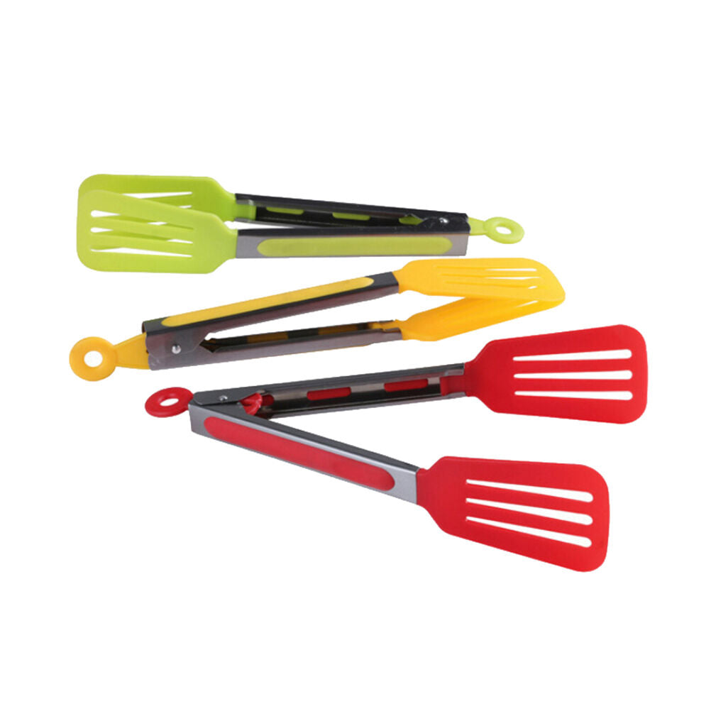 Salad Serving Tongs Stainless Steel Tongs For Kitchen  Cooking Food Tools.l8