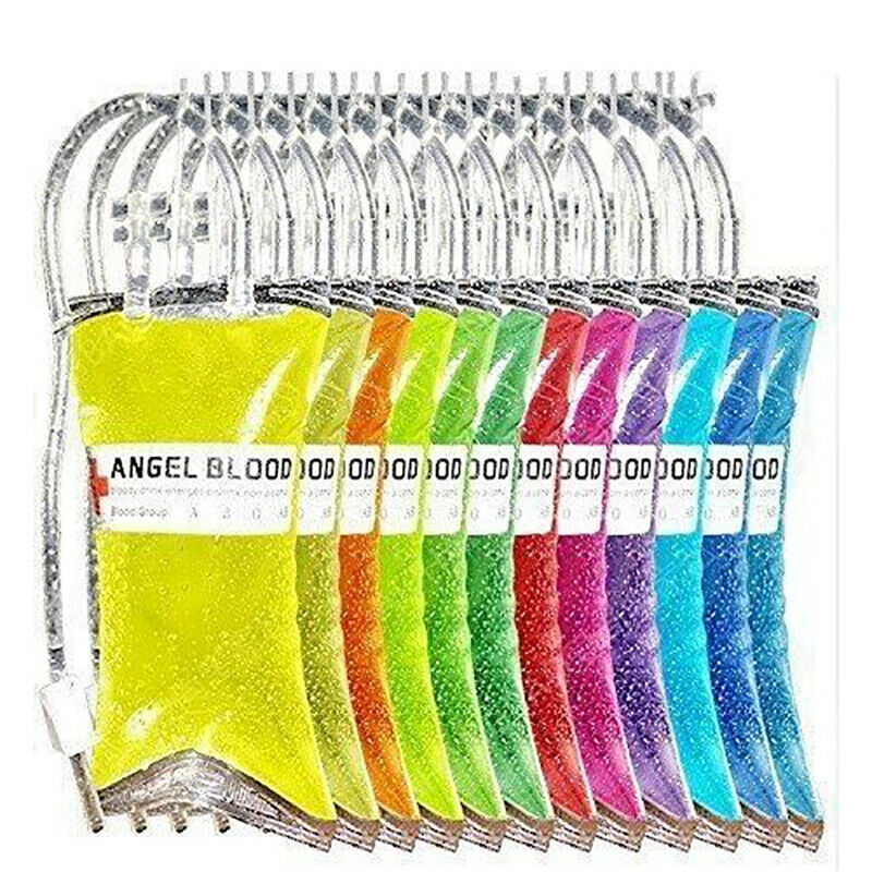 500ml Reusable Blood Bag Drink Halloween Party Long Tube Filling ,KNQ XC