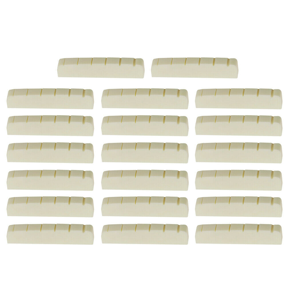 20 lot 43mm Bridge Natural Buffalo Bone Nut for Electric Guitar Replacement