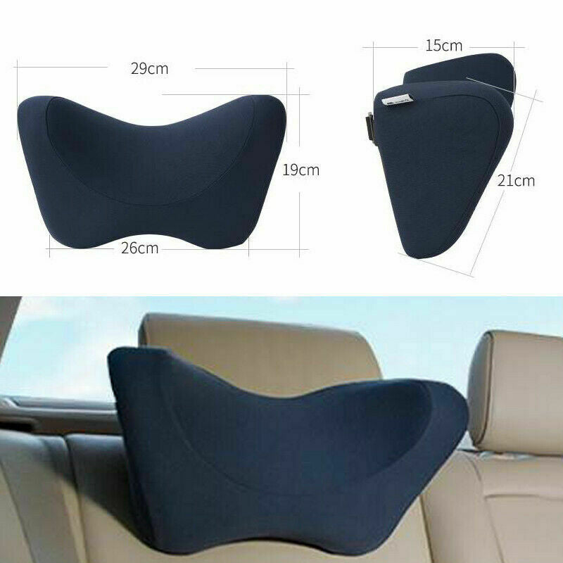 1X SUV Car Seat Rest Neck Pillow 85D Memory Foam Ergonomic Soft Headrest Support