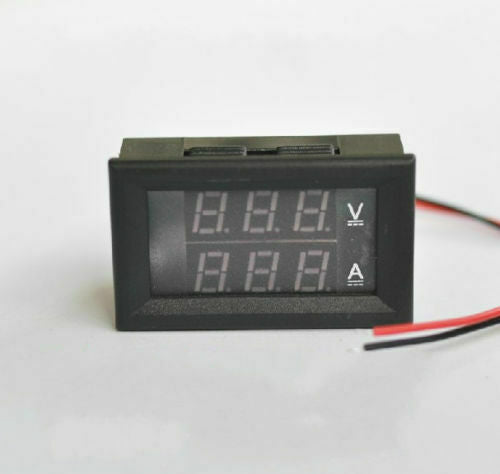 New DC 0-100V 50A Dual LED Panel Meter Voltmeter Ammeter + 50A 75mV Shunt