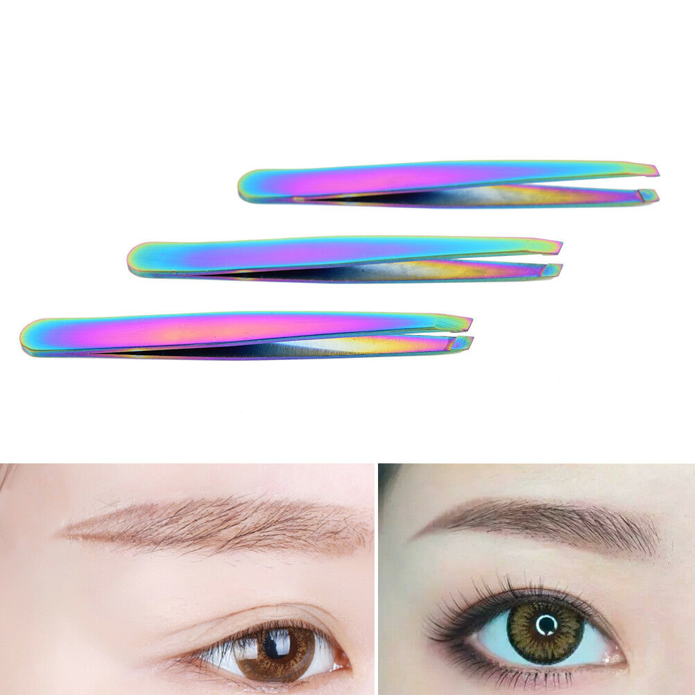 Colorful Hair Removal Eyebrow Tweezer Eye Brow Clips Beauty Makeup Tool.l8