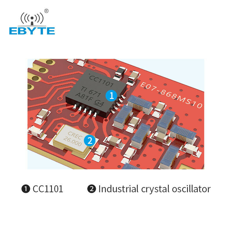 Ebyte CC1101 Industrial grade SPI 1.2km 10dBm SPI Rf Amplifier Module Ask 915