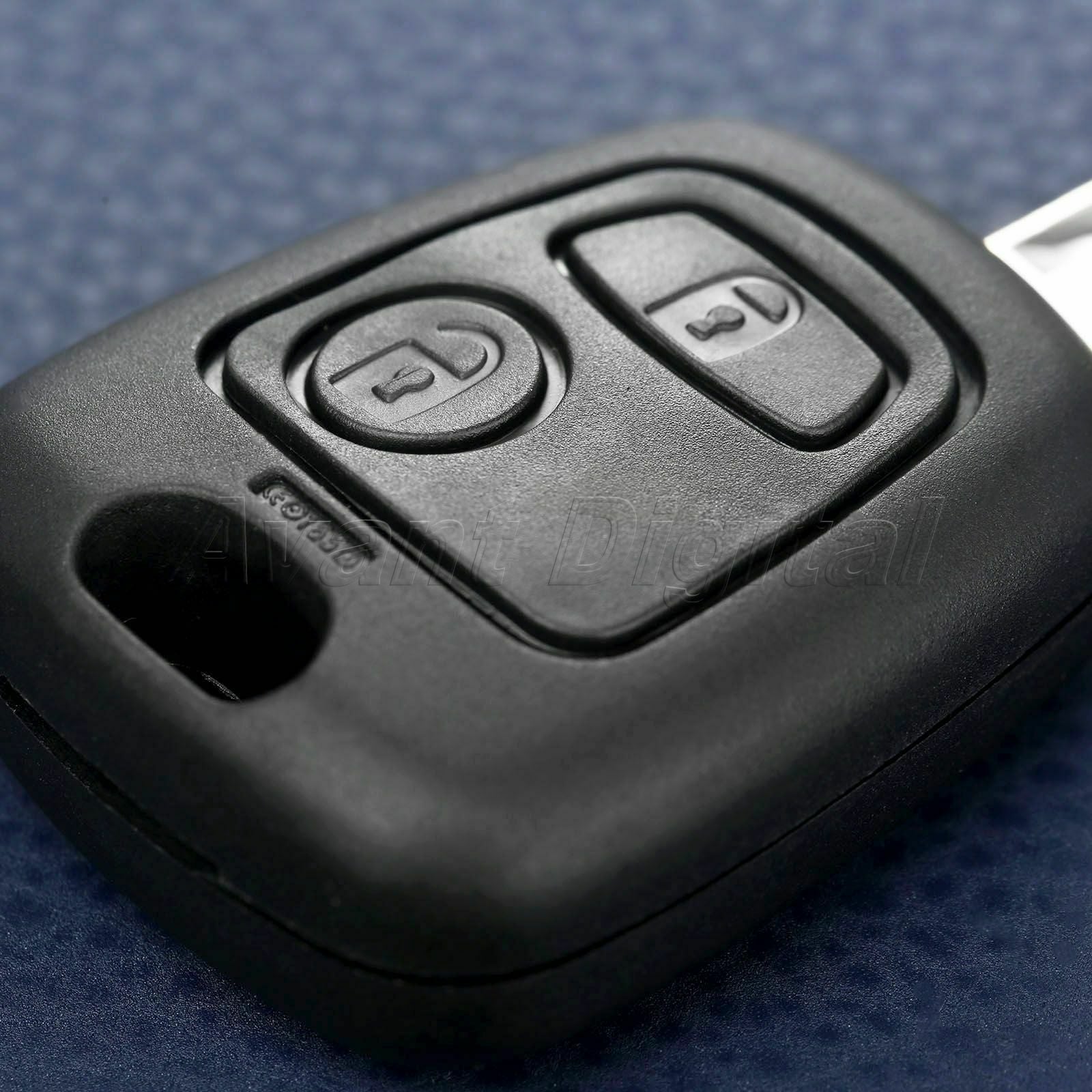 Replacement 2 Button Car Remote Key Case Uncut Blade For Peugeot 106 206 306 405