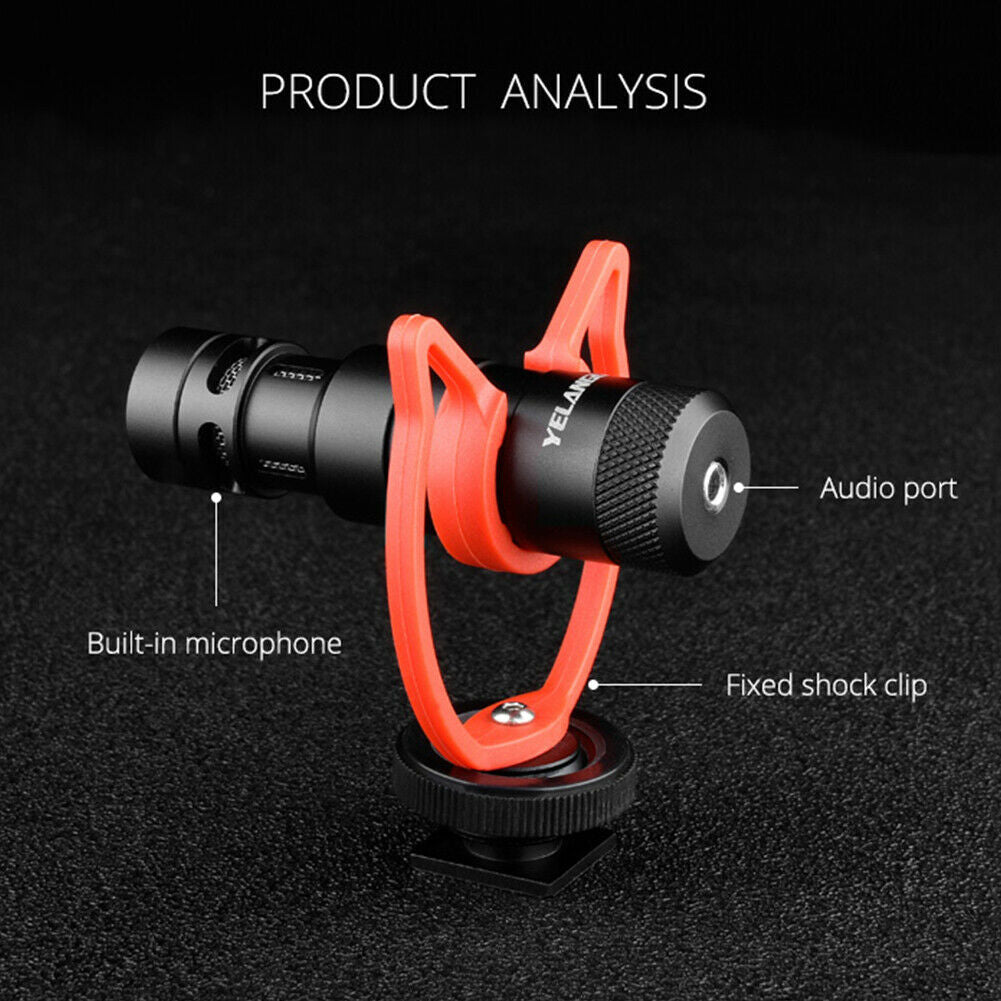 Mini Microphone Professional Video DSLR Camera Phone Live Recording Mic Wirele @