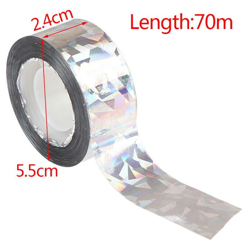 1PC Flash Reflective Bird Scare Tape Repellent For Orchard Pest Control Ta T.DD