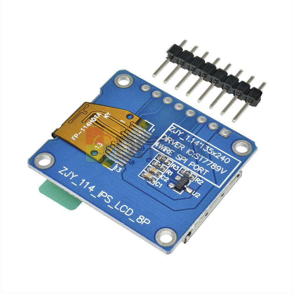 1.14 Inch Color IPS TFT LCD Display Screen Board for ST7789 8Pin 4 Wire SPI Port
