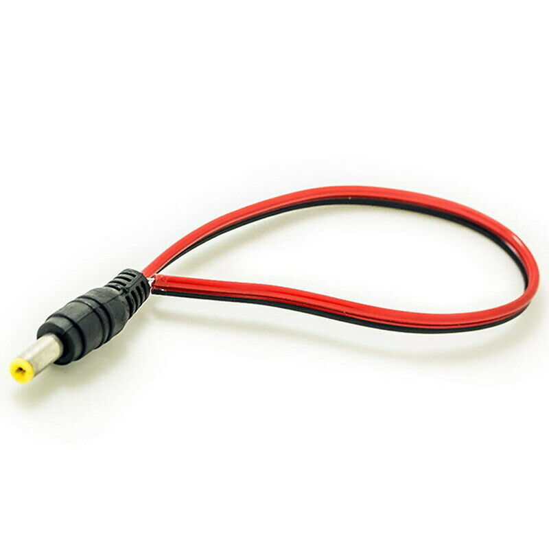 10x5.5x2.1mm Male + Female DC Power Socket Jack Plug Connector Cable Wire 12V Lt