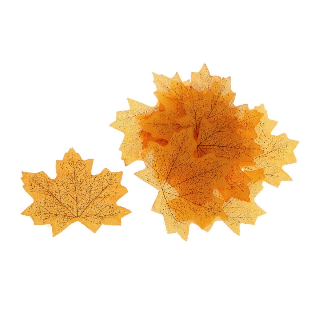 Artificial Maple Leaf Fall Autumn Leaves Wedding Party Confetti 200 Pieces