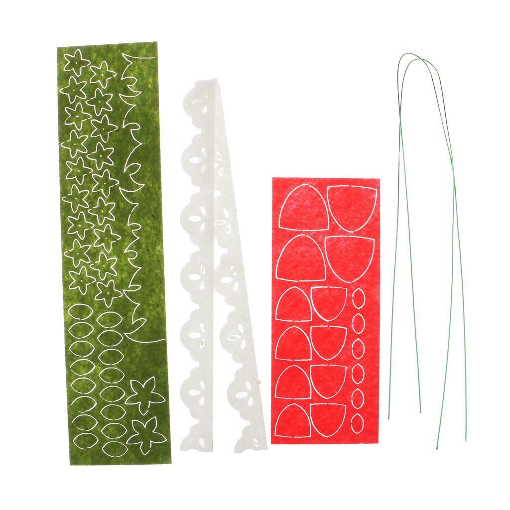 2 Set Non-woven Fabric Felt Applique Music Box Kit Ornaments DIY Felt Craft