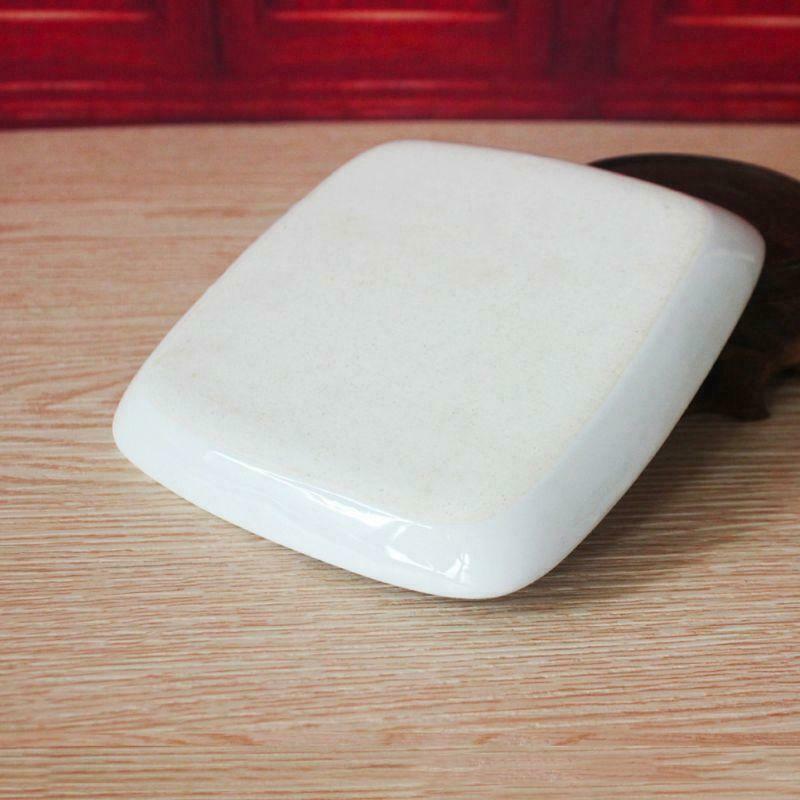 7-Well Square White Ceramic Artist Paint Palette for Watercolor Gouache  Acrylic