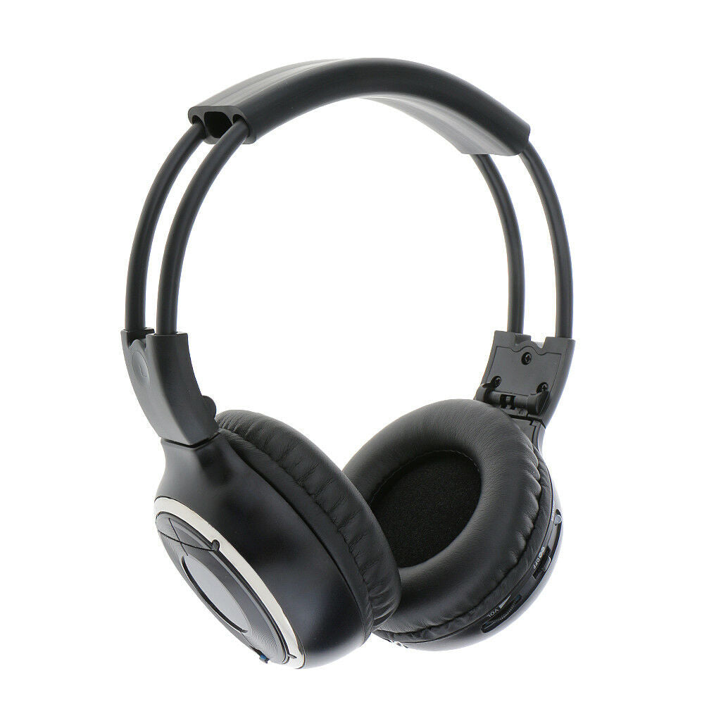 Infrared Stereo Wireless Headphone Headset IR for Car DVD Player Headrest