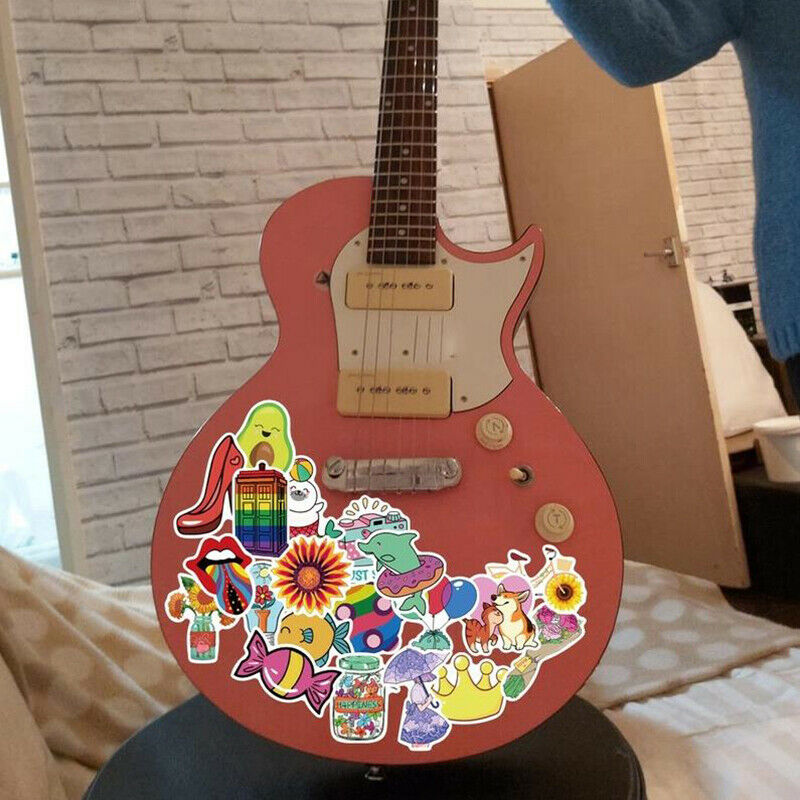 50Pc Cute Cartoon Stickers For Notebook Luggage Guitar PVC Graffiti Stick.l8