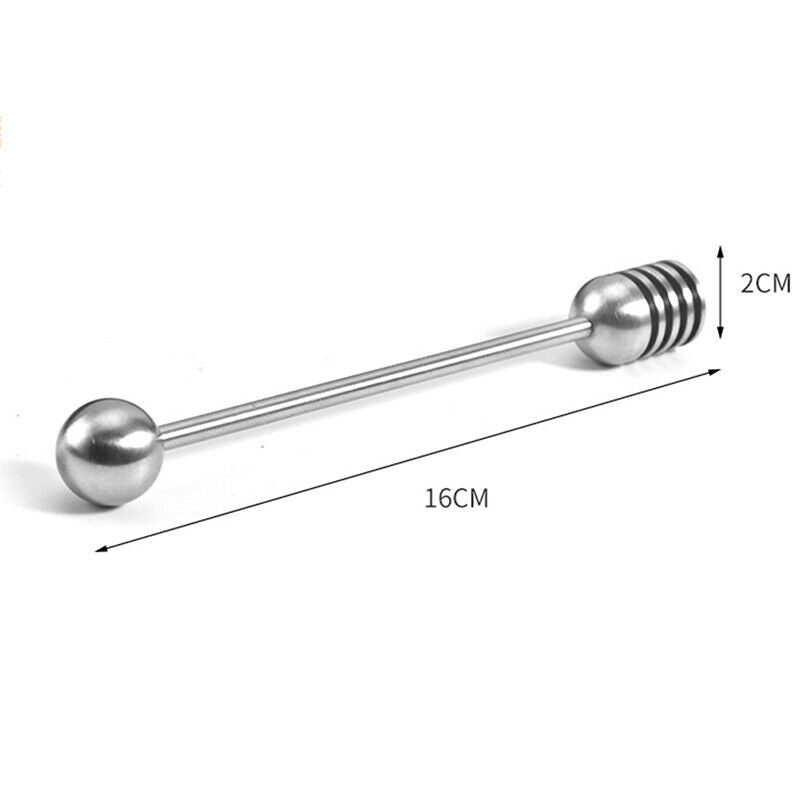 304 Stainless Steel Honey Dipper Stick Server Coffee Stirring RodBDAU