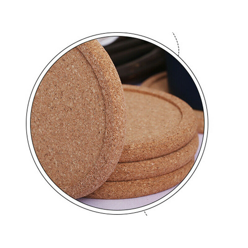 Cup Mat Coaster Home Round Drink Tea Cork Heat Resistant Coffee Pad Placemats