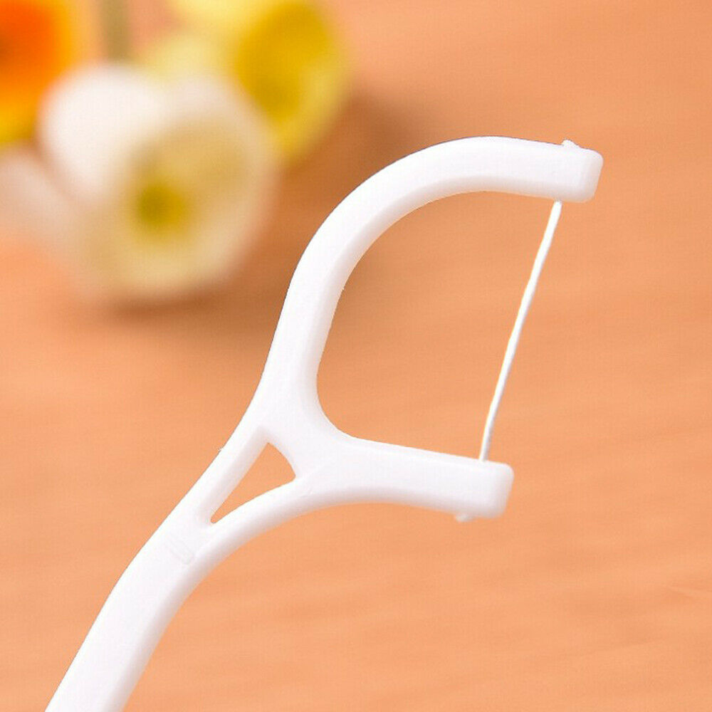 30Pcs Dental Teeth Floss Flosser Picks Toothpicks Oral Care Stick Tooth Clean