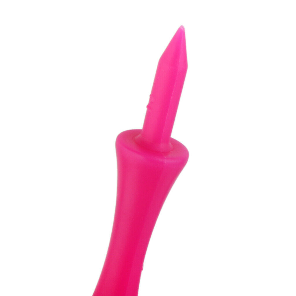 100Pcs Golf Tee Double-deck Hot Pink Tee SN006 60MM